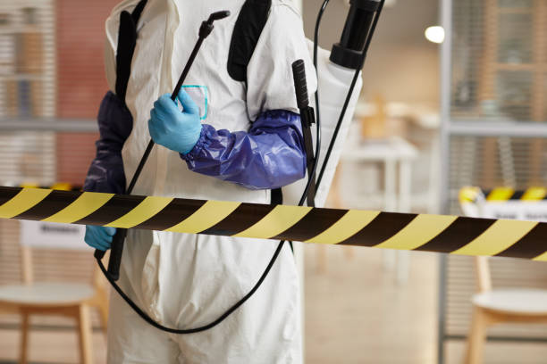 Professional Biohazard technician working in Gill, CO